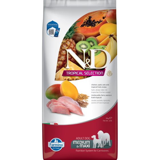 Farmina Dog Tropical Adult Med/Max Chicken 10kg