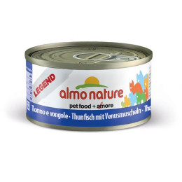 Nourriture pour chat Almo en boite de 70gr au thon et coques.