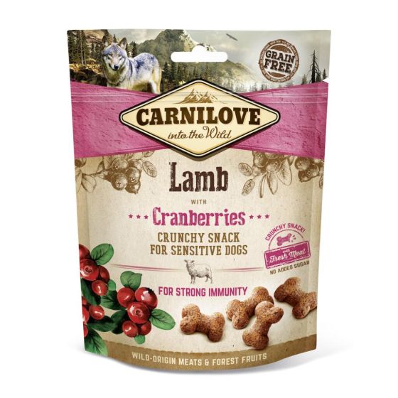 Carnilove Dog Treat Crunchy Lamb and Lingonberries 200gr