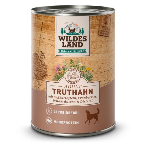 Wildes Land Adult Turkey Sweet Potato Box 6x400g