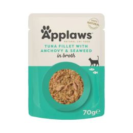 Applaws bag Tuna Fillet & Anchovies 70g