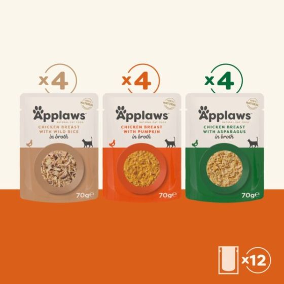 Applaws Chicken Multi Pack Bag 12x70g