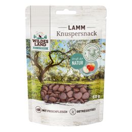 Wildes Land Fel Snack Knuspersnack Lamm mit Apfel 7x 50g