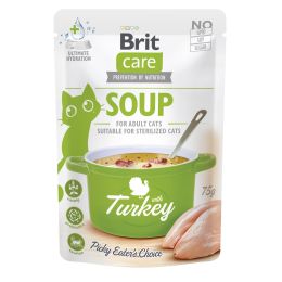 Brit Care Cat Feline Adult Soup avec Dinde 15x75gr