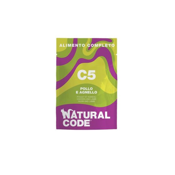 Natural code Bag C5 Chicken Lamb 70gr