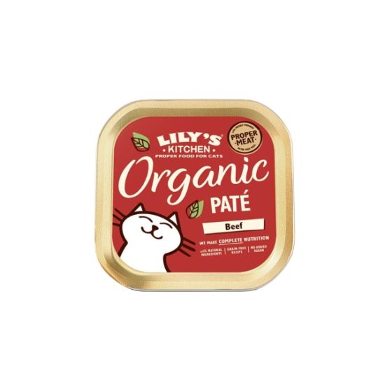 Lily's Kitchen Cat Organic Beef Paté 85gr