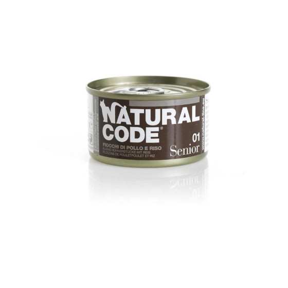 Natural Code Cat boite Senior Flocon de Poulet 85gr