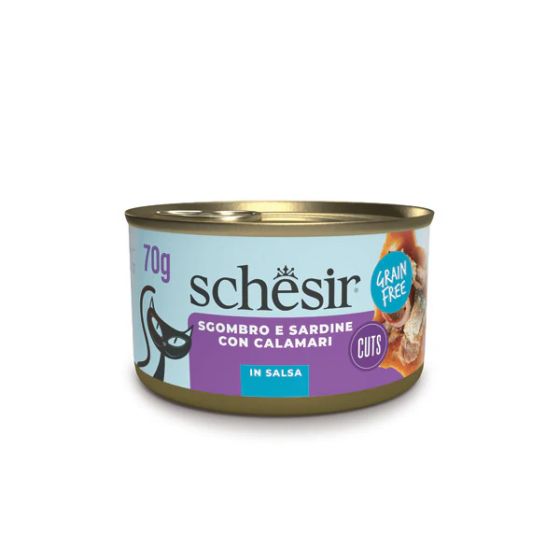 Schesir Cat Salsa Box Mackerel Fillet and Sardine 70gr