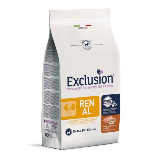 Exclusion Dog VET Renal Adult Small Pork 2kg