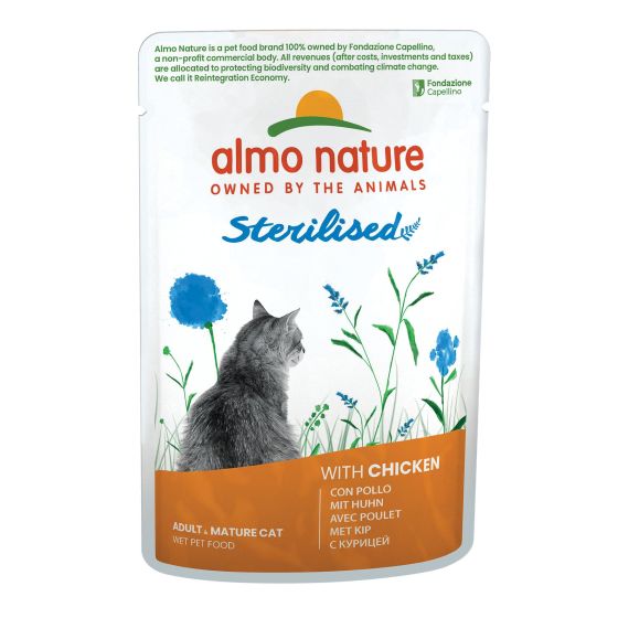 ‌‌Almo Cat Sachet Sterilised Poulet 30x70gr