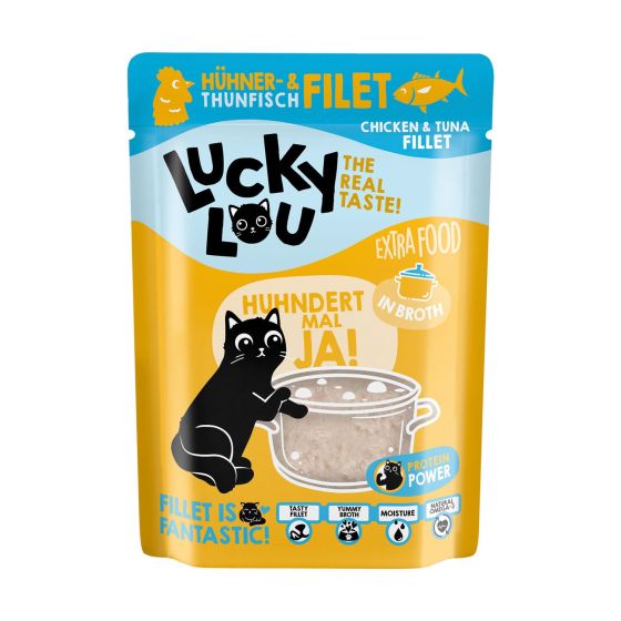 Lucky Lou Sachet Bouillon Poulet et Thon 70gr