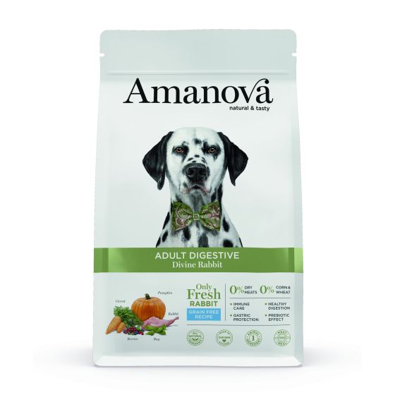 Amanova Dog Adult No Grain All Breeds Digestive Divine Rabbit 2kg