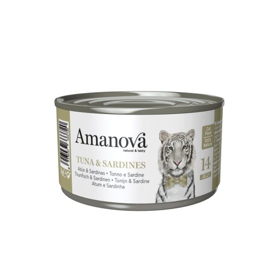 Amanova Cat Tuna & Sardines Box (Jelly) 24x70g