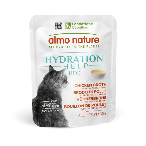 Almo Nature Sachet Hydratation Bouillon de Poulet 50gr