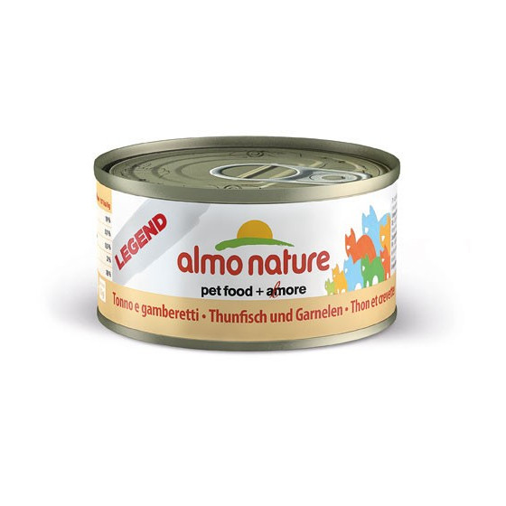 Cat food Almo in a box of 70 g tuna and shrimps