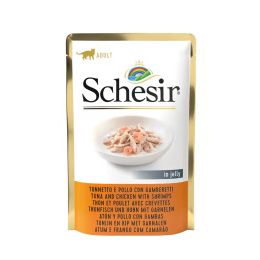 Schesir Cat 85g Bag Tuna Chicken Shrimp