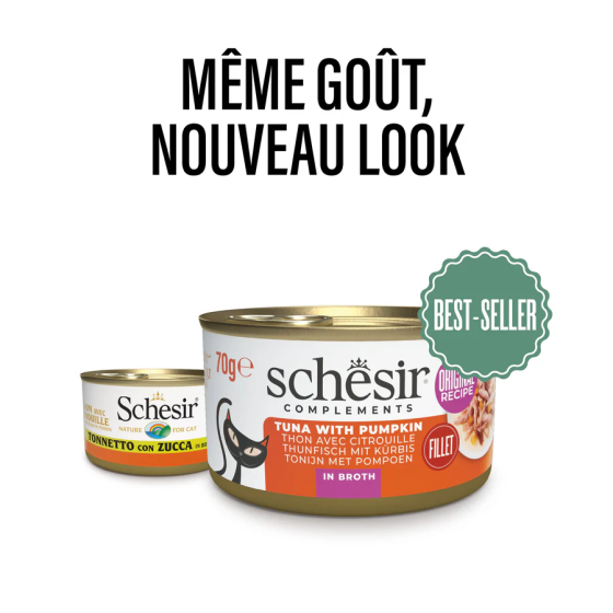 Schesir Cat Boite 70g (Bouillon) Thon&Citrouille Schesir Cat Boite 70g (Bouillon) Thon&Citrouille