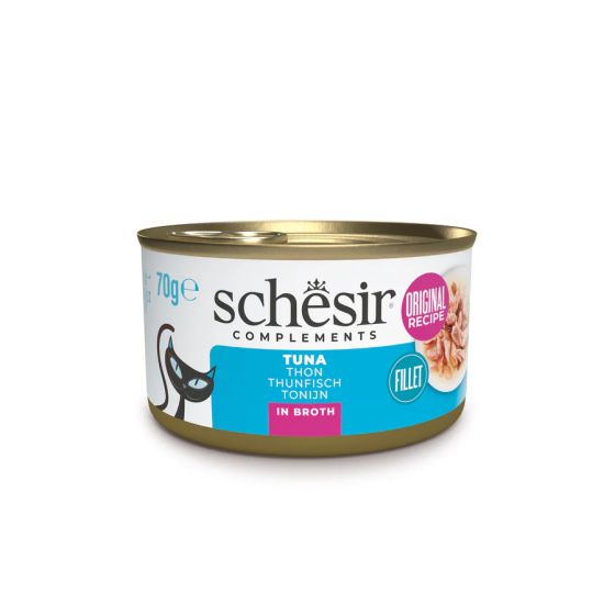 Schesir Cat Boite 70g (Bouillon) Thon