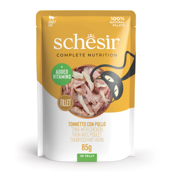 Schesir Cat Sachet 85g Thon avec poulet