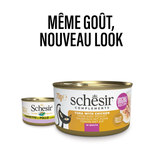 Schesir Cat 70g Box (Broth) Tuna&Chicken