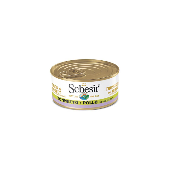 Schesir Cat Boite 70g (Bouillon) Thon&Poulet