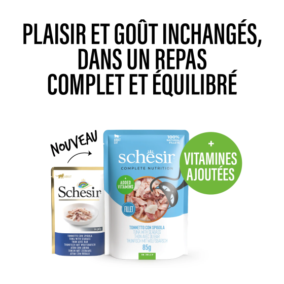 Schesir Cat Sachet 85g Thon&Bar