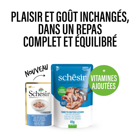 Schesir Cat Sachet 85g Tuna Sardine