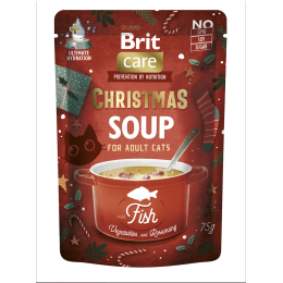 BRIT CARE Feline Adult Christmas Soup Poisson 75gr