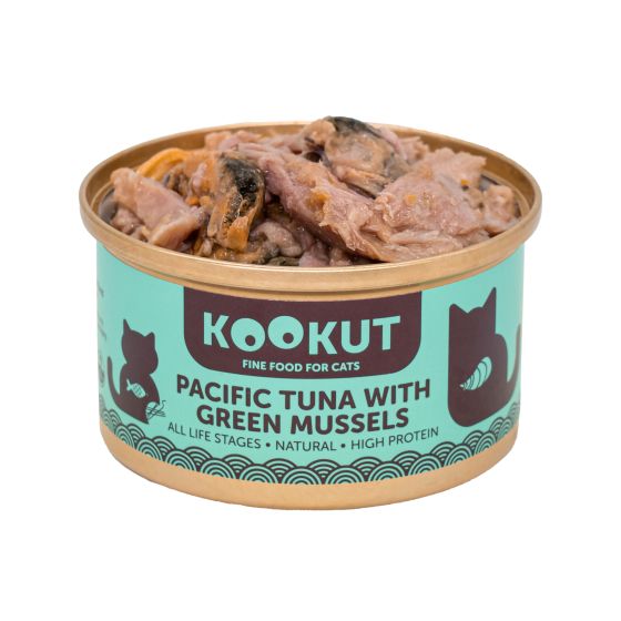 Kookut Cat Thon Pacifique & Moule Verte 70gr