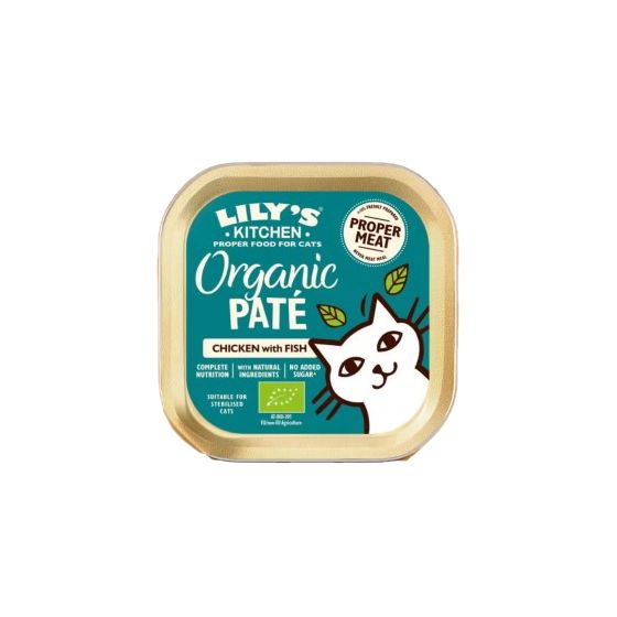 Lily's Kitchen Cat Organic Chicken and Fish Pate 85g