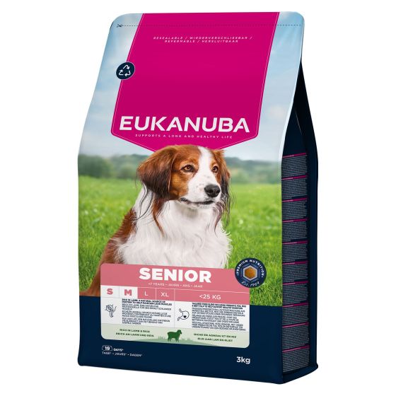 Eukanuba dog Senior S/M Lamb & Rice2.5Kg