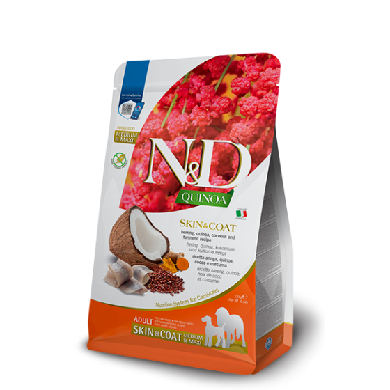 Farmina Dog Skin&Coat M/M Herring, Quinoa