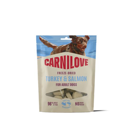 Carnilove Dog Treat Freeze Dried Turkey Salmon 60gr