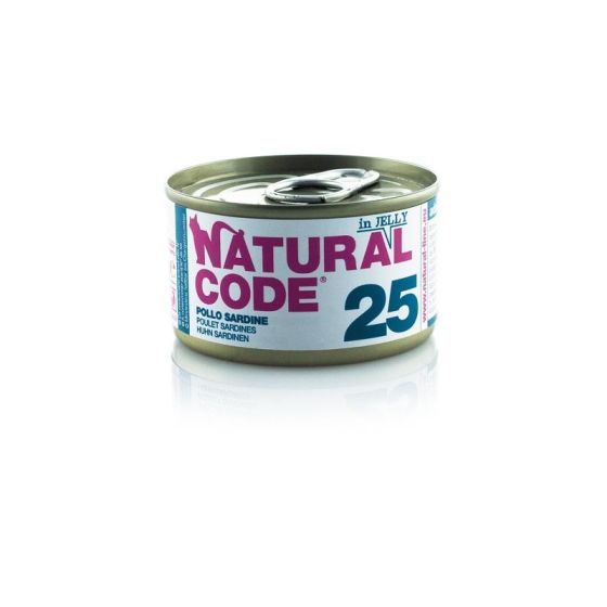 Natural Code Cat boite N°25 Poulet Sardine 85g