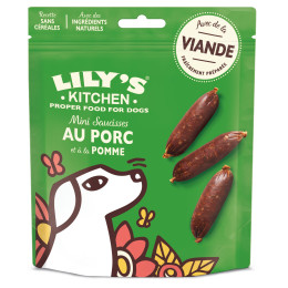 Lily's Kitchen Dog Treats: Mini Pork & Apple Sausages, 70g