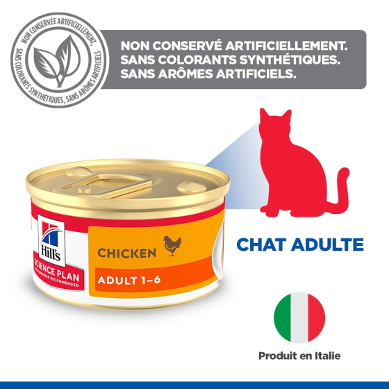 Hill's Feline Chicken Mousse Tins, 12 x 85g