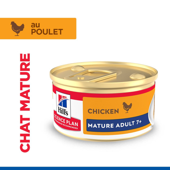 Hill's Feline Boite Mousse Mature Senior 12x85gr
