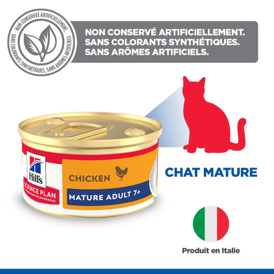 Hill's Feline Boite Mousse Mature Senior 12x85gr