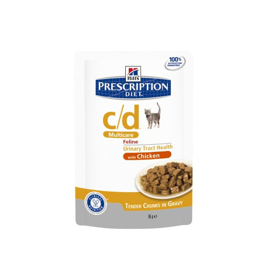 Prescription Diet™ c/d™ Multicare Feline Chicken 4x(12x85gr)