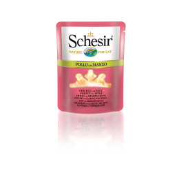 Schesir Cat Sachet 20x70g (Bouillon), Poulet avec boeuf