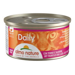  Food for cats Almo in a box of 85gr mousse tuna & salmon.