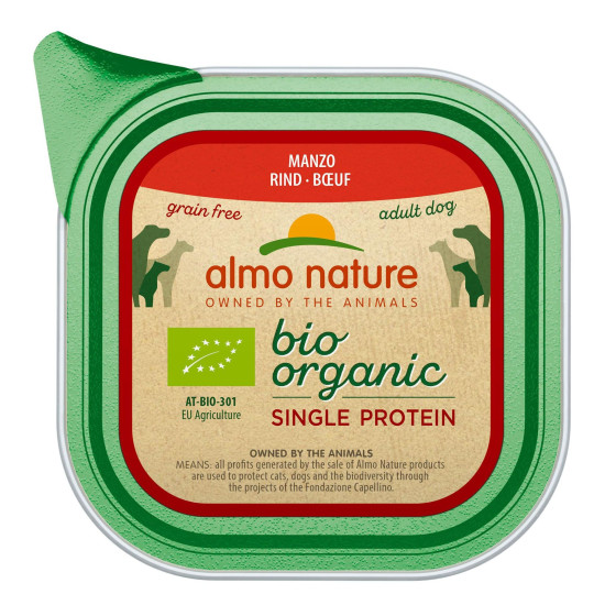 Almo Nature dog, Single Protein Beef 11x150gr