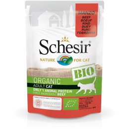 Schesir Cat Pouch Organic Beef 85gr