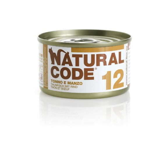 Natural Code Cat boite N°11 Thon et boeuf 85gr