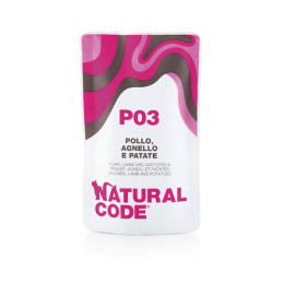 Natural Code Cat sachet N°3 Poulet, Agneau et PDT 70gr