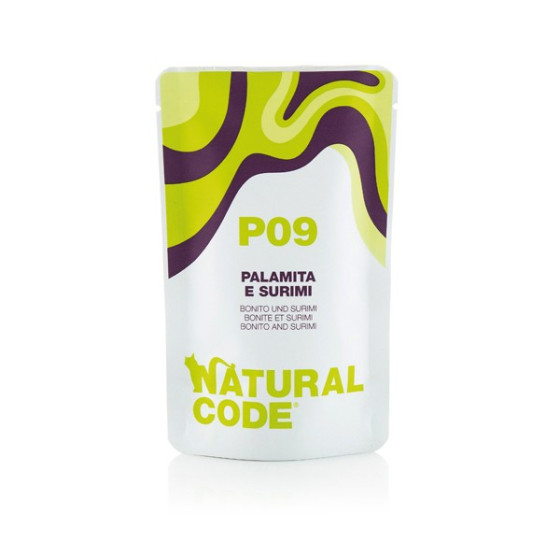 Natural Code Cat sachet N°9 Bonite et Surimi 70gr