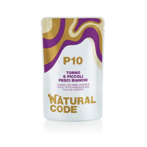 Natural Code Cat bag N°10 Tuna and White Fish 70gr