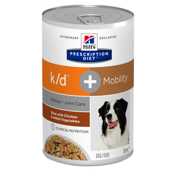 Prescription Diet™ k/d™+Mobility Canine Boite Mijoté Poulet legumes 12x354gr