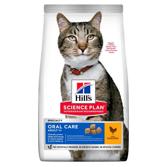 Hill's feline adulte oral care 7kg (Delai 2  a 5 jours)