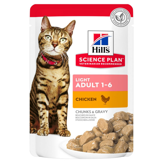 Hill's feline sachet Adult Light chicken 85g